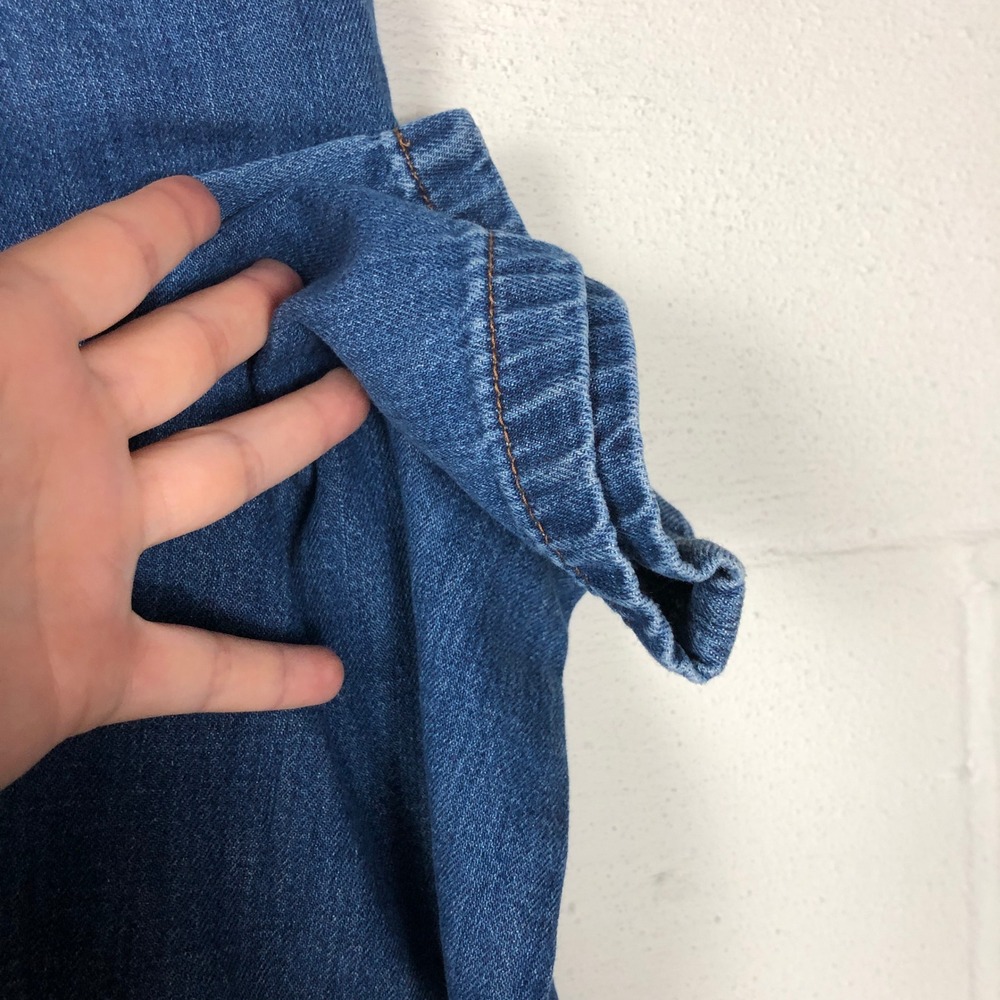 Uniqlo Womens Tapered Belted Pleated Jeans Size‎ 26 Blue MISSING BELT - Picture 6 of 15